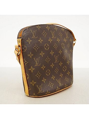 Louis Vuitton Louis Vuitton Monogram Druot Shoulder Bag M51290 Brown Women's (view 2)