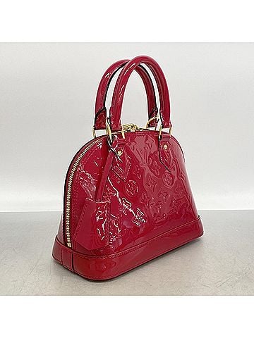 Louis Vuitton Louis Vuitton Alma BB Vernis Handbag M91771 Rose Indien 2-way bag for women (view 2)