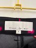fleur du mal 100% Silk Floral Black Pink Casual Pants Size XS - photo 8