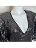 Molly Bracken 100% Polyester 5% Elastane Solid Black Cocktail Dress Size L - photo 7