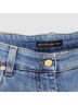 ETRO Aztec Or Tribal Print Solid Blue Red Jeans Size 10 - photo 7
