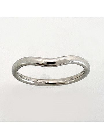 Tiffany & Co. Tiffany & Co. Curved Band Ring, Pt950 Platinum, Men's/Women's (view 2)