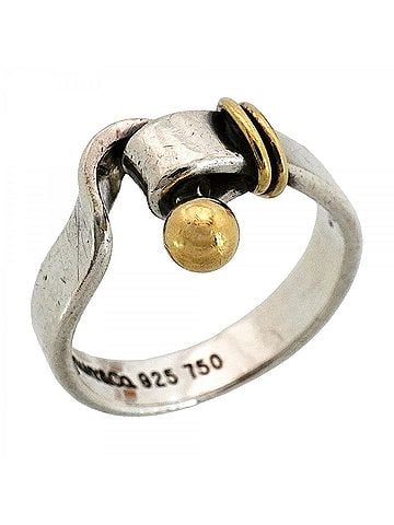 Tiffany & Co. Tiffany & Co. Hook Eye Ring, 18K Yellow Gold (KYG), Sterling Silver 925, Women's (view 1)