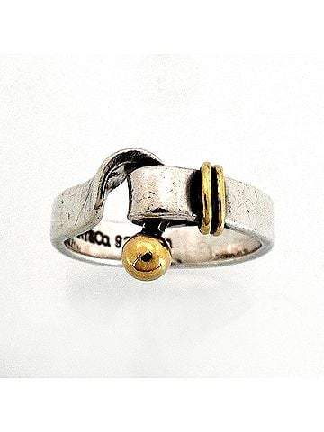 Tiffany & Co. Tiffany & Co. Hook Eye Ring, 18K Yellow Gold (KYG), Sterling Silver 925, Women's (view 2)