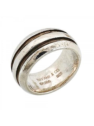 Tiffany & Co. Tiffany & Co. Grooved Double Line Ring, Sterling Silver 925 (Women's) (view 1)