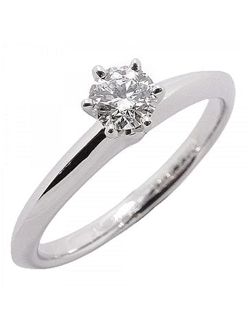 Tiffany & Co. Tiffany & Co. Solitaire Ring, 1PD (One Diamond), Pt950 Platinum, 0.22ct Diamond, Women's (view 1)