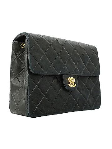 Chanel Chanel Mini Matelassé Chain Shoulder Bag, Lambskin, Black, Women's (view 2)