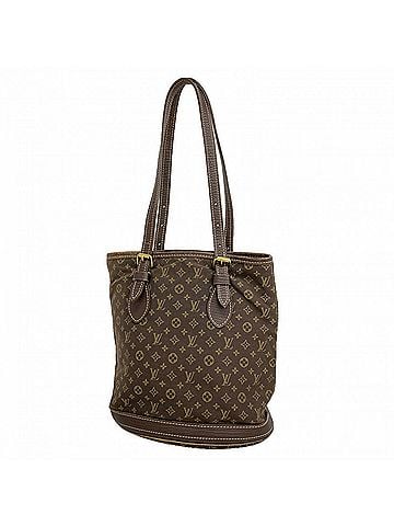 Louis Vuitton Louis Vuitton Monogram Mini Lin Bucket PM Tote Bag M95226 Ebene (Women's) (view 1)
