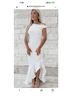 Saints + Secrets White Cocktail Dress Size L - photo 5