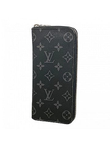 Louis Vuitton Louis Vuitton Monogram Eclipse Zippy Wallet Vertical M62295 Black Men's Long (view 1)