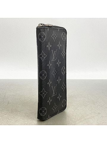 Louis Vuitton Louis Vuitton Monogram Eclipse Zippy Wallet Vertical M62295 Black Men's Long (view 2)