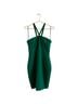 Likely 73% Polyester 22% Rayon 5% Spandex 100% Polyester Green Cocktail Dress Size 8 - photo 1