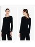 La Perla Solid Black Long Sleeve Top Size M - photo 3