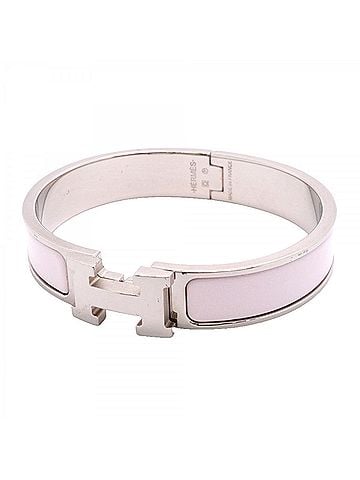 Hermès Hermes Bangle Clic Clac PM Metal Silver Pink Women's P2967581 (view 1)