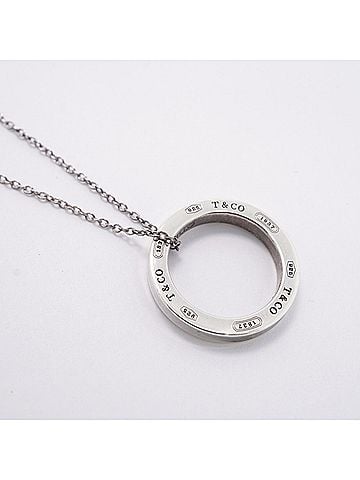 Tiffany & Co. Tiffany & Co. Necklace 1837 Circle Sterling Silver 925 Women's P2907558 (view 2)