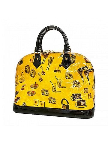 Louis Vuitton Louis Vuitton Alma PM Vernis Sticker Collection Handbag M50466 White Women's OP008076 (view 1)