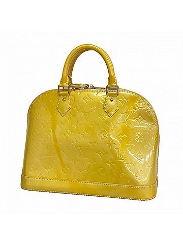 Louis Vuitton Louis Vuitton Alma PM Vernis Handbag M91445 Bronze Corail Women's OP008074 (view 1)