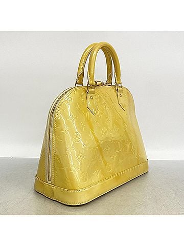 Louis Vuitton Louis Vuitton Alma PM Vernis Handbag M91445 Bronze Corail Women's OP008074 (view 2)