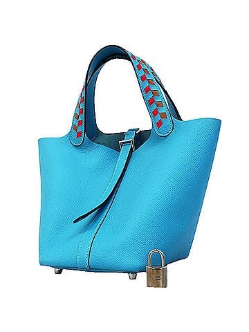 Hermès Hermes Picotin Lock PM Tressage Handbag, Veau Epsom Leather, Blue Nord, D Stamp, Ladies, OP007697 (view 1)