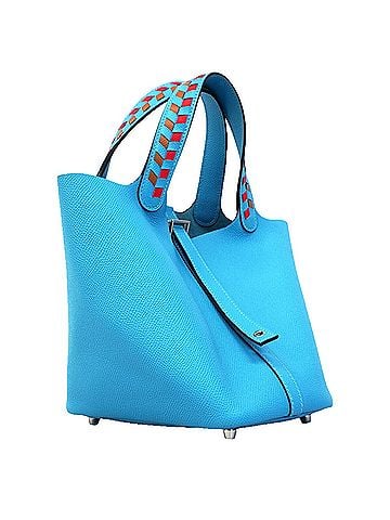 Hermès Hermes Picotin Lock PM Tressage Handbag, Veau Epsom Leather, Blue Nord, D Stamp, Ladies, OP007697 (view 2)