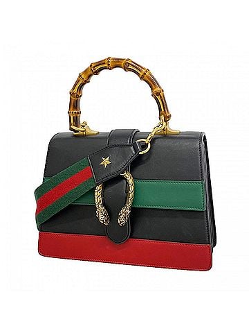 Gucci Gucci Bamboo Dionysus Handbag 448075 Leather Black 2-way Bag for Women OP007460 (view 1)