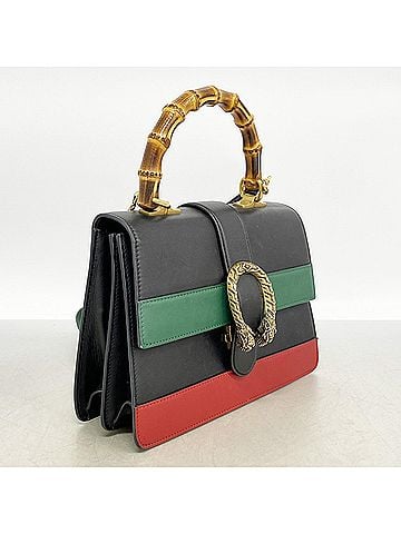 Gucci Gucci Bamboo Dionysus Handbag 448075 Leather Black 2-way Bag for Women OP007460 (view 2)