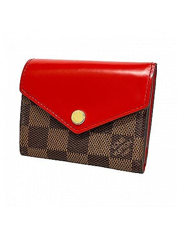 Louis Vuitton Louis Vuitton Tri-fold Wallet Damier Portefeuille Zoe N60166 Coquelicot Women's OP006896 (view 1)