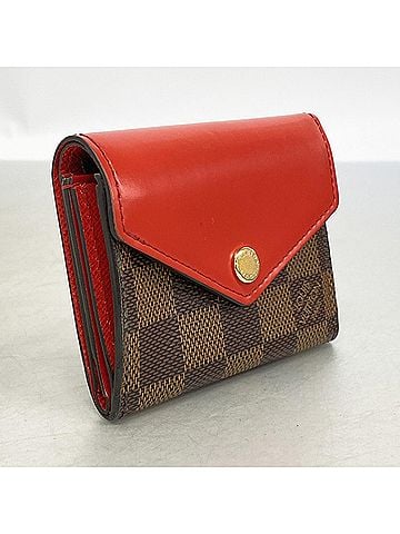 Louis Vuitton Louis Vuitton Tri-fold Wallet Damier Portefeuille Zoe N60166 Coquelicot Women's OP006896 (view 2)