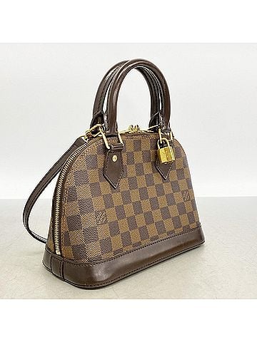 Louis Vuitton Louis Vuitton Damier Alma BB Handbag N41221 Ebene 2-way bag for women OP006381 (view 2)
