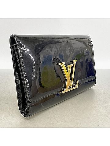 Louis Vuitton Louis Vuitton Pochette Louise EW M90083 Clutch Bag, Black, Men's/Women's, OP005833 (view 2)