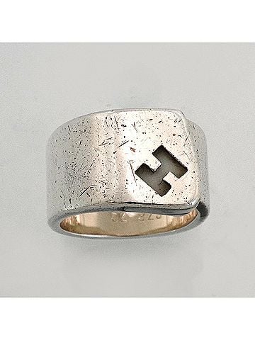 Hermès Hermes Candy Ring, Sterling Silver 925, White, Women's (view 2)