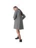 Alice + Olivia Checkered-gingham Black White Coat Size M - photo 2