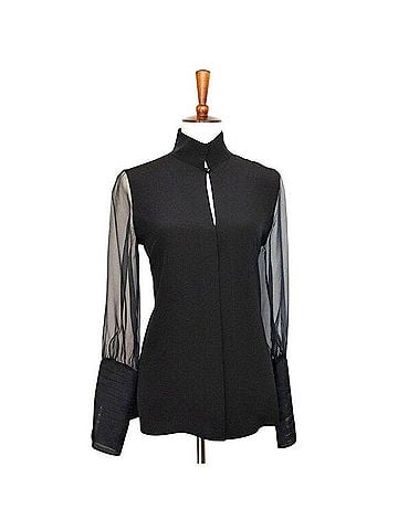 AKRIS Illusion  Long Sleeve Blouse (view 1)