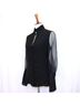 AKRIS 100% Silk Solid Black Long Sleeve Blouse Size 8 - photo 3