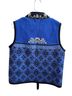 Icelandic Design 100% Wool Floral Jacquard Blue Black Wool Sweater Size M - photo 2