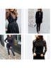 AKRIS Solid Black Bodysuit Size 10 - photo 3