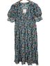 Ganni 100% Polyester 100% Polyester Floral Multi Color Casual Dress Size 12 - photo 1