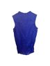 Inclán Studio 100% Linen Solid Blue Sleeveless Blouse Size S - photo 2