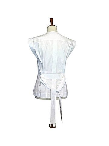 Michael Kors Collection Cargo Shirt Jacket Safari Utility Top Short Sleeve Top (view 2)