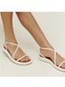 Reformation 100% Leather White Sandals Size 7 1/2 - photo 3