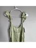 Roller Rabbit 100% Silk Solid Green Cocktail Dress Size L - photo 7