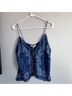 LoveShackFancy 100% Silk Print Blue White Tank Top Size XL - photo 12