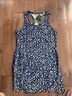 L.L.Bean Floral Blue White Casual Dress Size M - photo 9