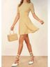 Reformation 100% Viscose Floral Yellow Casual Dress Size 12 - photo 6
