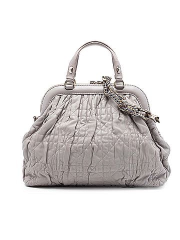 Dior Lambskin Gaufre Cannage Delices Frame Satchel (view 1)
