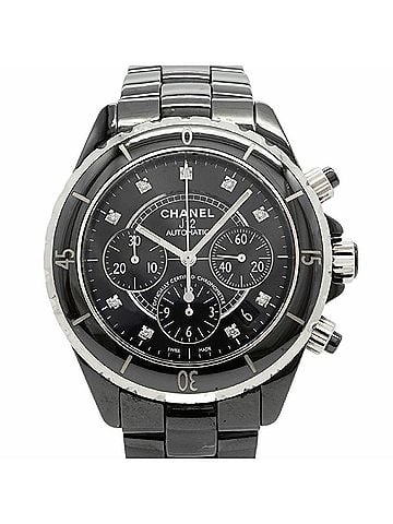 Chanel Chanel J12 Diamond H2419 Black Dial Men's Watch (view 1)