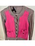 Marc Jacobs Solid Pink Gray Cardigan Size M - photo 4