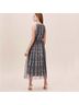 BHLDN 100% Polyester 100% Polyester Floral Blue Casual Dress Size 14 - photo 5