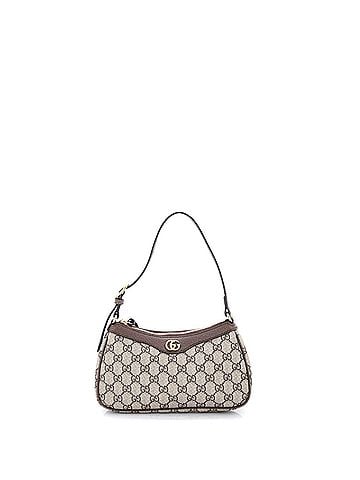 Gucci Ophidia Zip Pochette Shoulder Bag GG Coated Canvas with Leather Small (view 1)