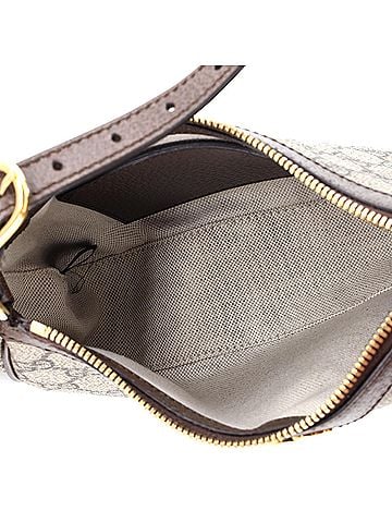 Gucci Ophidia Zip Pochette Shoulder Bag GG Coated Canvas with Leather Small (view 2)